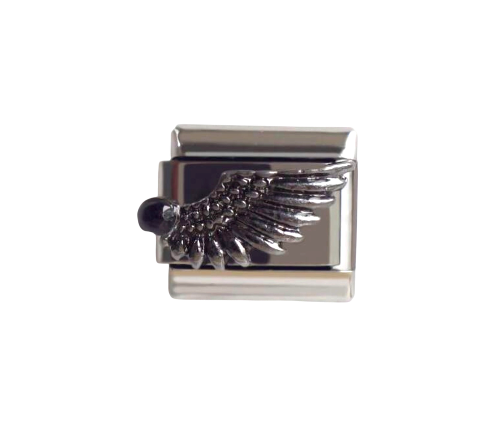 Silver wing charms