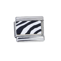 Zebra print charms