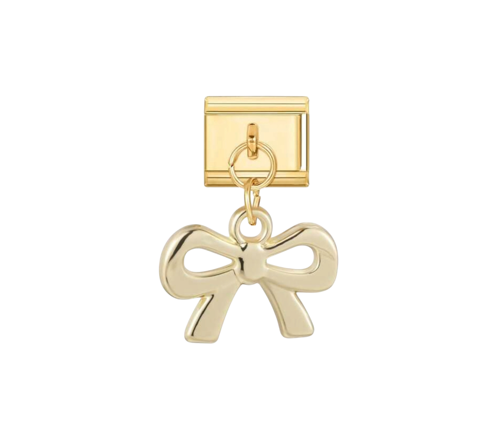 Small dangling bow charm