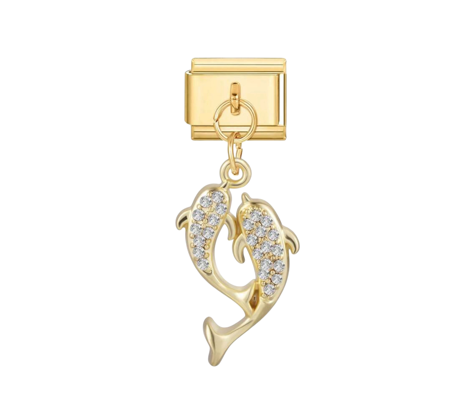Dangling dolphins charm