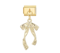 Dangling long bow charm