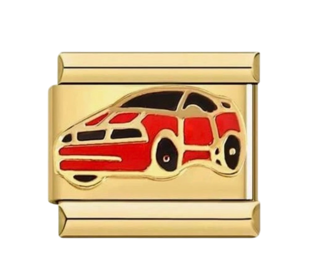 Red car charms