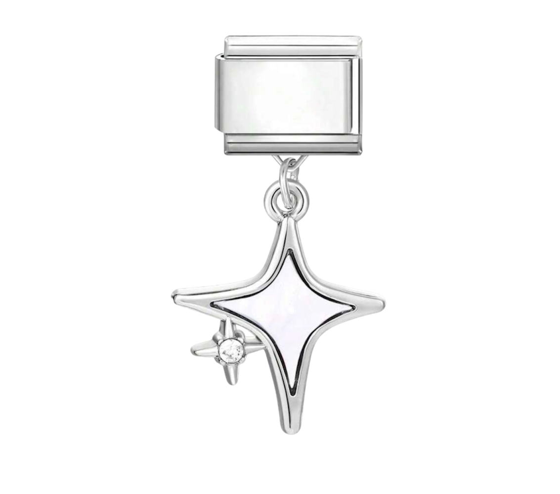 Dangling twinkle star charms