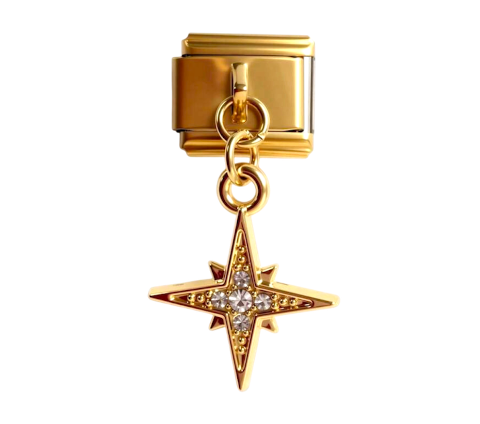 Dangling twinkle star charms