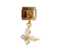Dangling butterfly charm